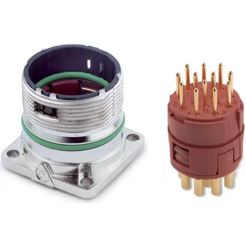 Stecker, 12-polig, Lötkelch, Schraubverriegelung, gerade, 75009703 Wochenendangebot