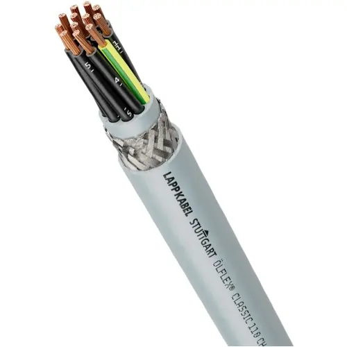 Abverkauf HFFR Steuerleitung ÖLFLEX CLASSIC 110 CH 5 G 0,5 mm², AWG 21, geschirmt, grau, 10035035
