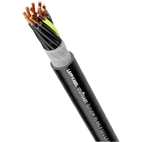 Abverkauf PUR Steuerleitung ÖLFLEX FD 891 P 4 G 0,75 mm², AWG 19, ungeschirmt, schwarz, 1028104