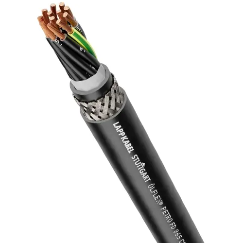 Abverkauf PUR Steuerleitung ÖLFLEX PETRO FD 865 CP 2 x 1,5 mm², AWG 16, geschirmt, schwarz, 0023333