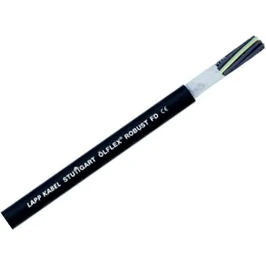 Zertifiziert TPE Steuerleitung ÖLFLEX ROBUST FD 12 G 1,5 mm², AWG 16, ungeschirmt, schwarz, 0026525