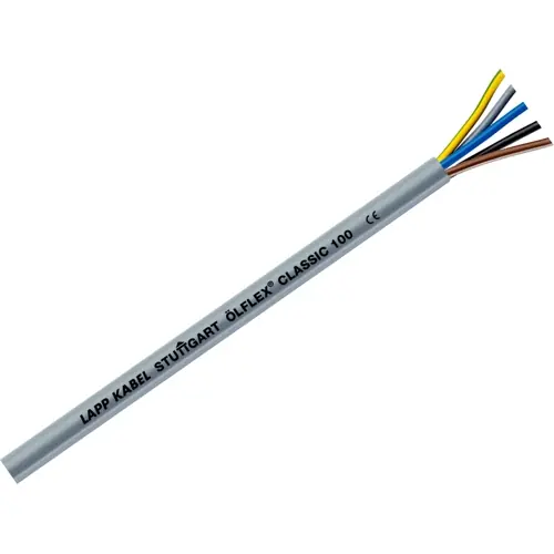 Abverkauf PVC Anschluss- und Steuerleitung ÖLFLEX CLASSIC 100 450/750 V 4 G 2,5 mm², AWG 14, ungeschirmt, grau, 00100883/100